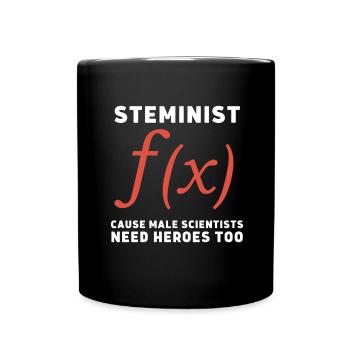 Female Stem Scientist Technology Student, - Full Colour Mug - black - Front