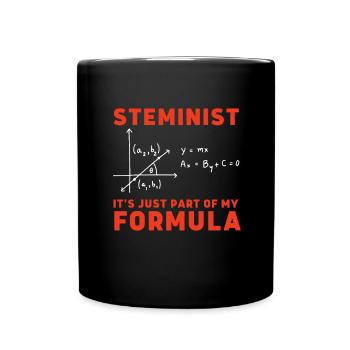 Female Stem Scientist Technology Student, - Full Colour Mug - black - Front