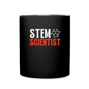 Female Stem Scientist Technology Student, - Full Colour Mug - black - Front