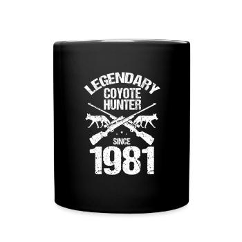 Conception de chasseur de coyote pour la chasse au coyote - Mug uni - noir - Devant