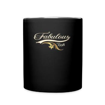 Fabulous since 1998 - Women's Birthday - Full Colour Mug - black - Front