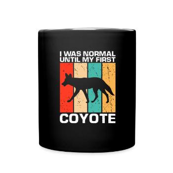 Kojoten Design für Kojotentöter - Tasse einfarbig - Schwarz - Vorne