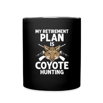 Conception de chasseur de coyote pour la chasse au coyote - Mug uni - noir - Devant