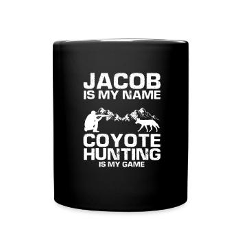 Conception de chasseur de coyote pour la chasse au coyote - Mug uni - noir - Devant