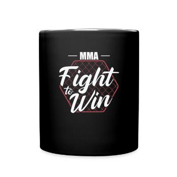 MMA se battre pour gagner les arts martiaux mixtes - Mug uni - noir - Devant