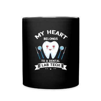 Conception de cliniques dentaires et de techniciens de laboratoire dentaire - Mug uni - noir - Devant
