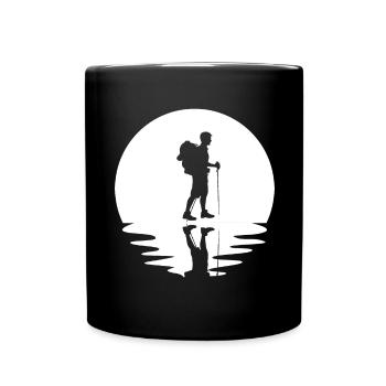 Circle and reflection - Hiking - - Full Colour Mug - black - Front