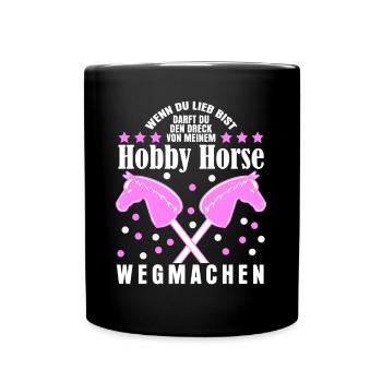 Hobby Horse Hobbyhorse - Tasse einfarbig - Schwarz - Vorne