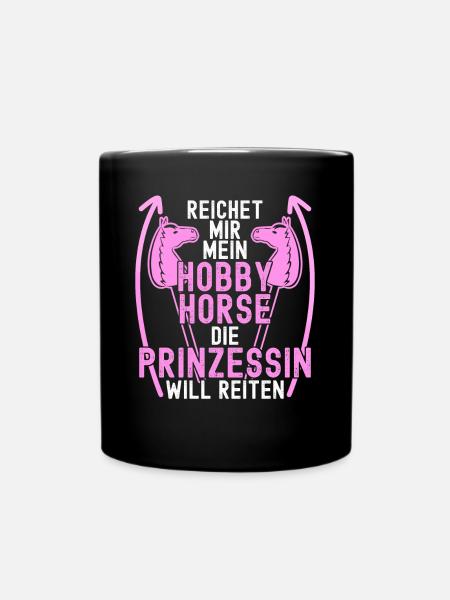 Hobby Horse Hobbyhorse Steckenpferd - Tasse einfarbig - Schwarz