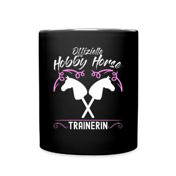 Hobby Horse Spruch Hobbyhorse - Tasse einfarbig - Schwarz - Vorne