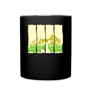 Watzmann Mountaineering Watzmann Massif - Full Colour Mug - black - Front