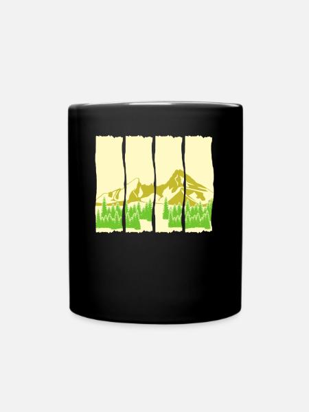 Watzmann Bergsteigen Watzmannmassiv - Tasse einfarbig - Schwarz