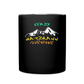 Watzmann saying Watzmann massif - Full Colour Mug - black - Front