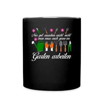 Garten Galabau Galabauer Gärtner - Tasse einfarbig - Schwarz - Vorne