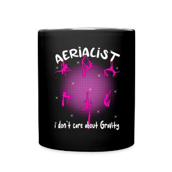 Aerial Silk Akrobatik Circus Aerialist - Tasse einfarbig - Schwarz - Vorne