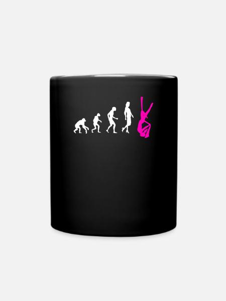 Aerial Silk Evolution - Gymnastique acrobatique - Mug uni - noir
