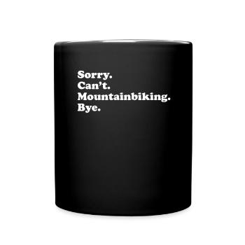 Sorry Can’t Bye - VTT - Mug uni - noir - Devant
