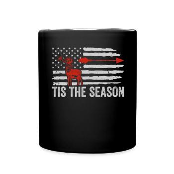 Antlers Deer Hunting Hunting Hunting Season - Full Colour Mug - black - Front