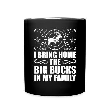 Antlers Deer Hunting Hunting Hunting Season - Full Colour Mug - black - Front