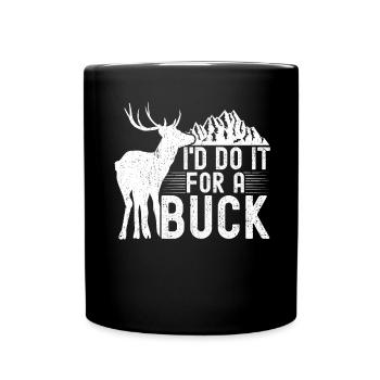 Antlers Deer Hunting Hunting Hunting Season - Full Colour Mug - black - Front