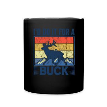 Antlers Deer Hunting Hunting Hunting Season - Full Colour Mug - black - Front