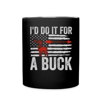 Antlers Deer Hunting Hunting Hunting Season - Full Colour Mug - black - Front