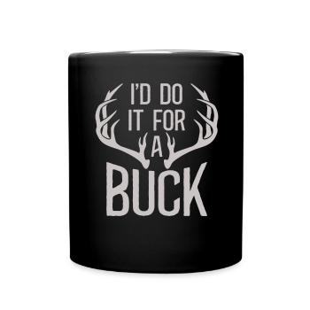 Antlers Deer Hunting Hunting Hunting Season - Full Colour Mug - black - Front
