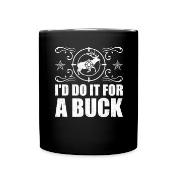 Antlers Deer Hunting Hunting Hunting Season - Full Colour Mug - black - Front