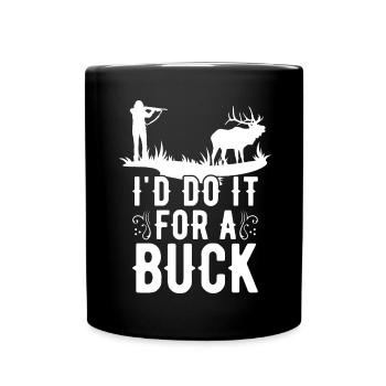 Antlers Deer Hunting Hunting Hunting Season - Full Colour Mug - black - Front