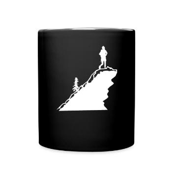 Mountain - Hiking - (23) - Full Colour Mug - black - Front