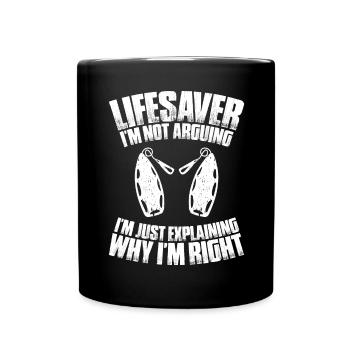 Sauveteur sauvetage aquatique sauveteur - Mug uni - noir - Devant