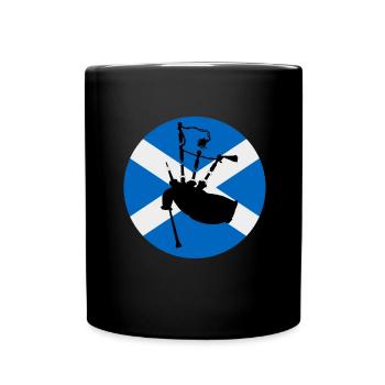 Bagpipe Teacher Player Scotsman Bagpiping - Tasse einfarbig - Schwarz - Vorne