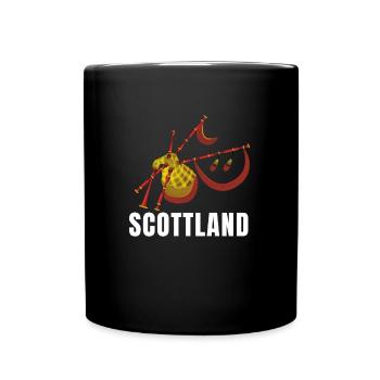 Bagpipe Teacher Player Scotsman Bagpiping - Tasse einfarbig - Schwarz - Vorne