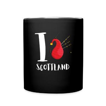 Bagpipe Teacher Player Scotsman Bagpiping - Tasse einfarbig - Schwarz - Vorne