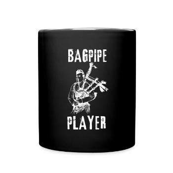 Bagpipe Teacher Player Scotsman Bagpiping - Tasse einfarbig - Schwarz - Vorne