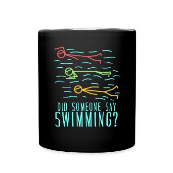 Swimmers Entraîneur de natation Piscine - Mug uni - noir - Devant