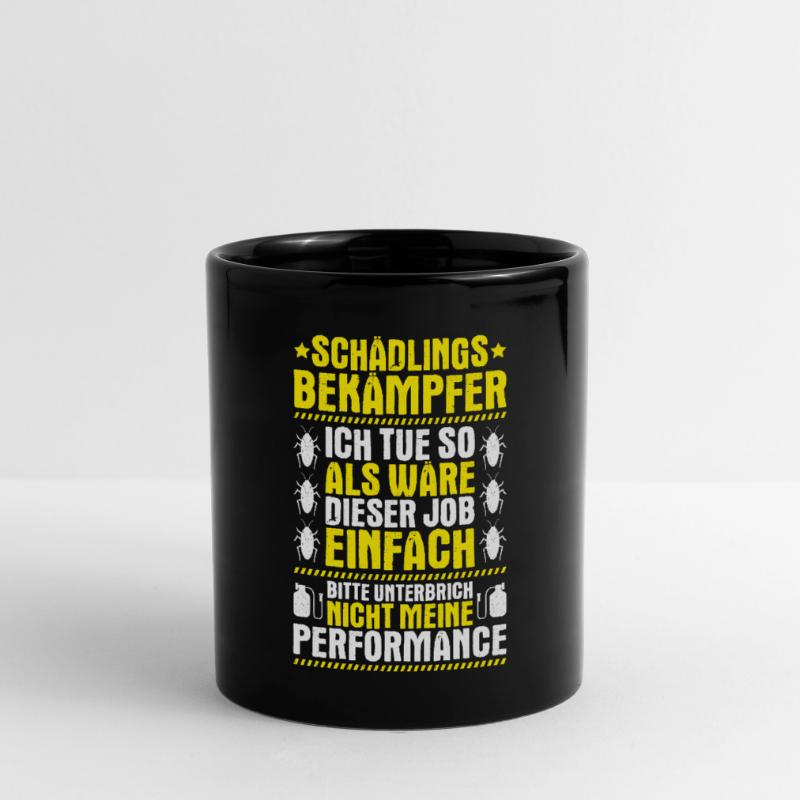 Schädlingsbekämpfer Kammerjäger Exterminator Tasse einfarbig