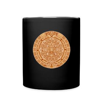 Calendario Azteca Mexican Heritage Maya Aztec - Mug uni - noir - Devant