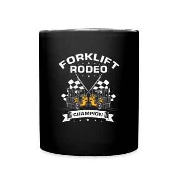 Gabelstaplerfahrer und Lagerhaus Gabestaplerfahrer - Tasse einfarbig - Schwarz - Vorne