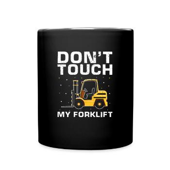 Gabelstaplerbediener und Gabelstaplerfahrer - Tasse einfarbig - Schwarz - Vorne