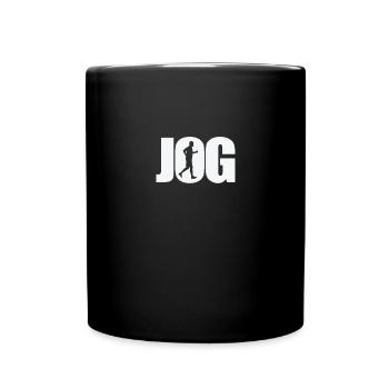 Jog Jogging Fitness Sports Running - Full Colour Mug - black - Front