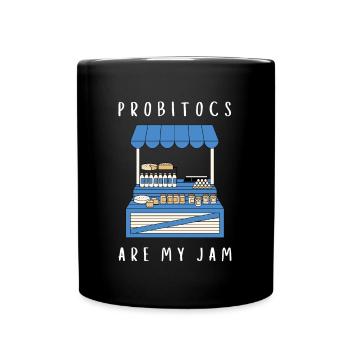 Probiotiques Produits laitiers, Yogourt glacé - Mug uni - noir - Devant