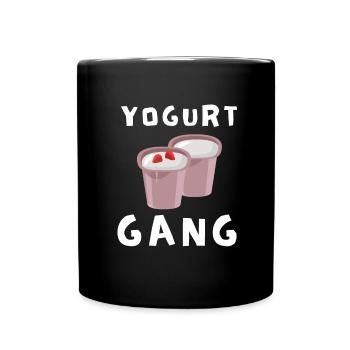 Probiotiques Produits laitiers, Yogourt glacé - Mug uni - noir - Devant