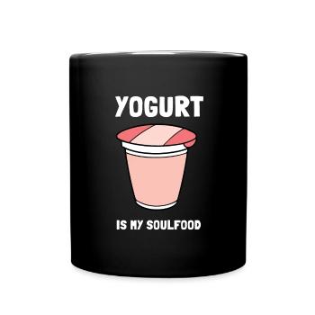 Probiotiques Produits laitiers, Yogourt glacé - Mug uni - noir - Devant