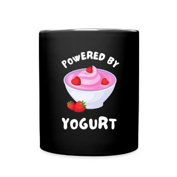 Probiotiques Produits laitiers, Yogourt glacé - Mug uni - noir - Devant