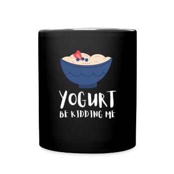 Probiotiques Produits laitiers, Yogourt glacé - Mug uni - noir - Devant