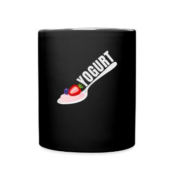 Probiotiques Produits laitiers, Yogourt glacé - Mug uni - noir - Devant