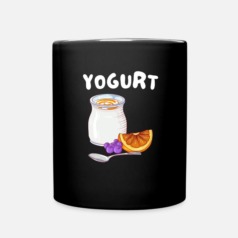 Probiotiques Produits laitiers, Yogourt glacé - Mug uni - noir