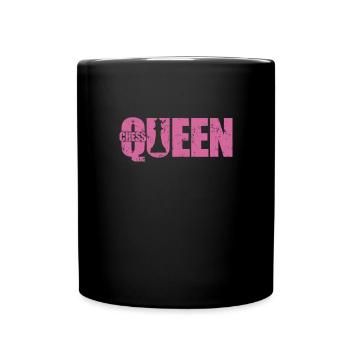 Chess Queen Schach Denksport Brettspiel - Tasse einfarbig - Schwarz - Vorne
