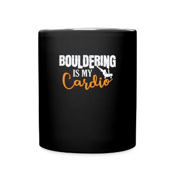 L’escalade de bloc est mon passe-temps d’escalade cardio - Mug uni - noir - Devant